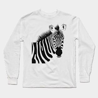 Zebra Animal Print Long Sleeve T-Shirt